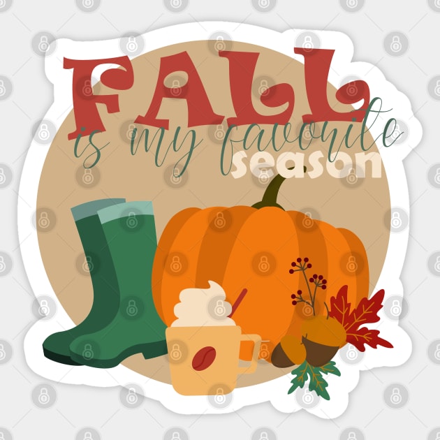 Fall is my favorite season Sticker by BoogieCreates